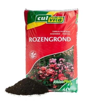 Afbeelding van Culvita Rozengrond 40 L Potgrond geschikt voor rozen inclusief RhizoPlus wortelverbeteraar