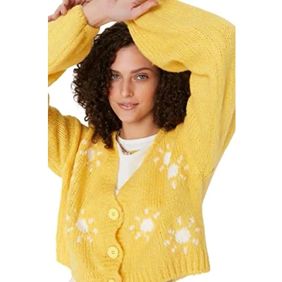 Afbeelding van Trendyol Blauw Zacht Gebreide Vest Met Structuurpatroon Twoaw22Hi0026