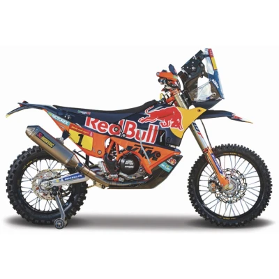 Afbeelding van Ktm 450 1 Toby Price Rally Factory Edition Dakar 2019 1:18 Blauw/oranje/geel