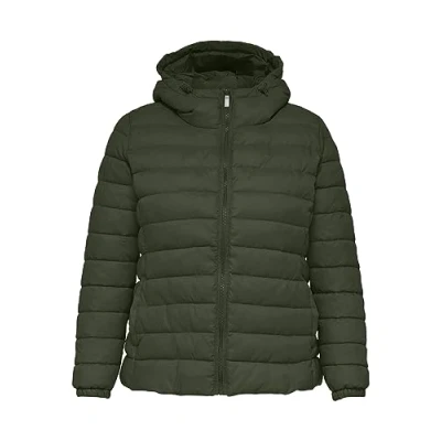 Afbeelding van ONLY CARMAKOMA CARTAHOE Hood Jacket OTW NOOS gewatteerde jas, Forest Night, M 46/48,