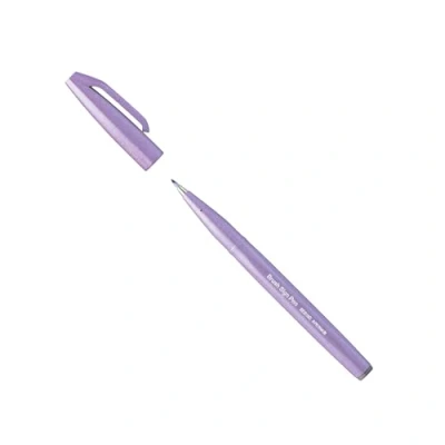 Afbeelding van Pentel SES15C V3X Brush Sign Pen lichtpaars, vezelpen, penseelachtige punt, 1 stuk