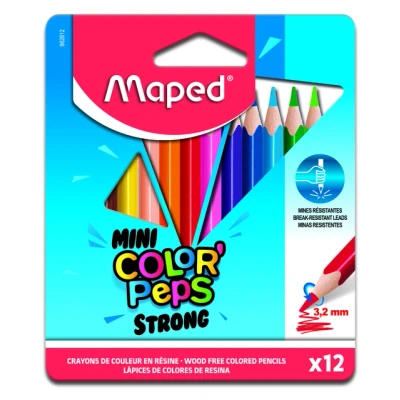 Afbeelding van Maped kleurpotlood Color&#039;Peps Mini Strong, 12 potloden in een kartonnen etui
