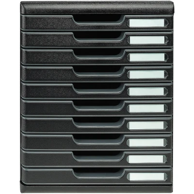 Afbeelding van Ladenblok MODULO A4 10 laden Ecoblack Zwart