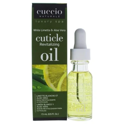 Afbeelding van Cuccio Cuticle Revitalizing Complex Oil 15ml White Limetta &amp; Aloe Vera Verzorgende nagelriemolie Hydrateert en verzorgd Beschermd geneest de nagelriemen Nagels Ideaal voor je eigen Spa Ritueel @ Home