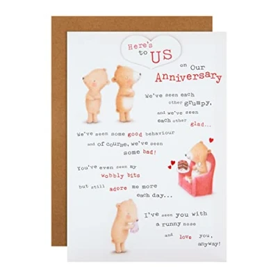Afbeelding van Hallmark Onze verjaardagskaart Schattig Ted En Gember Geïllustreerd Ontwerp