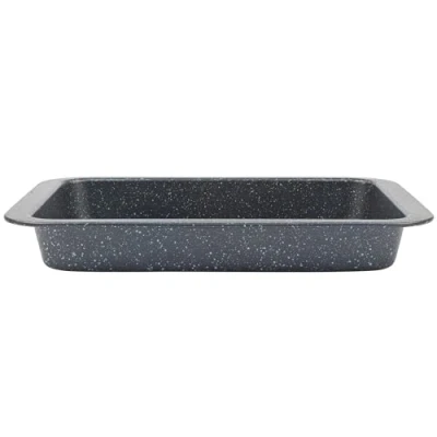 Afbeelding van Salter BW07032BRMFOB Megastone Collection Koolstofstalen braadpan, diepe bakplaat, antiaanbaklaag, ovenbestendig, PFOA vrij, 36 cm, zwart