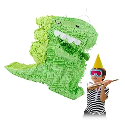 Afbeelding van Relaxdays pinata dinosaurus dino piñata dinosauriër verjaardag kind zelf vullen