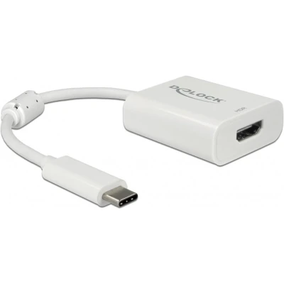 Afbeelding van Premium USB C naar HDMI adapter met DP Alt Mode (4K 60 Hz + HDR) / wit 0,10 meter