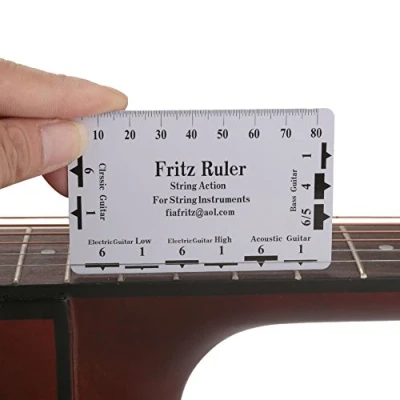 Afbeelding van Gitaarring Action Gauge Ruler Vervanging Meetgereedschap voor gitaar Bass 2 stuks