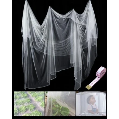 Afbeelding van Zonon Insectennet tuingaas, vliegen, vogelnet, barrière, jacht, blinde plantenbescherming (wit, 1,6 x 6 m)