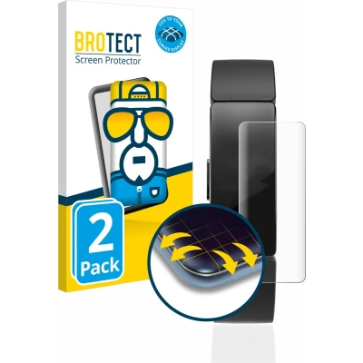 Afbeelding van BROTECT Screenprotector voor Fitbit Inspire HR Folie Beschermfolie transparant volledig dekking (2 Stuks)