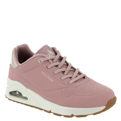 Afbeelding van Skechers Dames UNO Shimmer Away Sneaker, Fuchsia, 3 UK, 36 EU