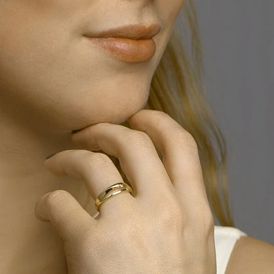 Afbeelding van Geelgouden Ring diamant 0.04ct H SI 4022538 18.50 mm (58)