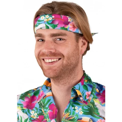 Afbeelding van Zakdoek Hawaii Print Met