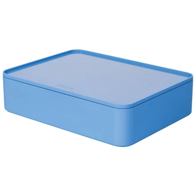 Afbeelding van Han Ha 1110 84 Smart Organiser Allison Box Met Binnenschaal En Deksel Hemels Blauw, Stapelbaar