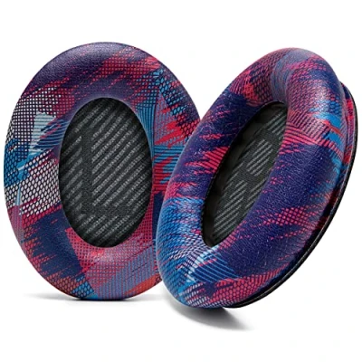 Afbeelding van WC Wicked Cushions vervangende oorkussens, compatibel met Bose QuietComfort 35 (QC35) &amp; 35ii (QC35ii) Hoofdtelefoons meer Verbeterd Comfort Duurzaamheid (Speed Racer)