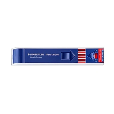 Afbeelding van STAEDTLER 204 2 kleurvulling Mars Lumochrom, etui met 12 kleurvullingen, rood