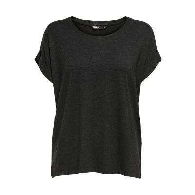 Afbeelding van ONLY Moster Oneck NOOS JRS Tshirt basic, Dames, Maat: XS, Dark grey melange