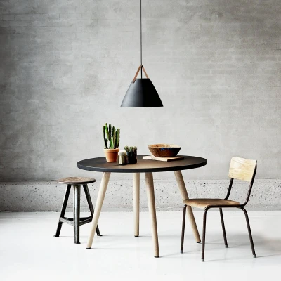 Afbeelding van DFTP by Nordlux Hanglamp Strap met metalen kap Ø 48cm zwart