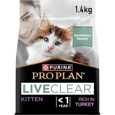 Afbeelding van Pro Plan LiveClear Sterilised Junior (Kitten) Kalkoen Kattenvoer 6 x 1.4kg