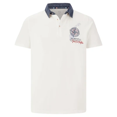 Afbeelding van Jan Vanderstorm Torgund Poloshirt, Heren, Maat: Large, Wollweiß