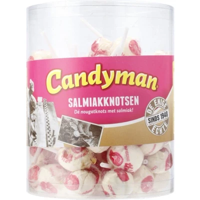 Afbeelding van Candyman Salmiakknotsen 60stuks