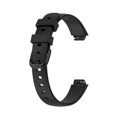 Afbeelding van NEO+ Armband compatibel met Fitbit Inspire 3 activity tracker, maat Small, kleur zwart., Siliconen, Geen edelsteen