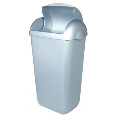 Afbeelding van PlastiQline hygiënebak 23l PQH23M RVS look