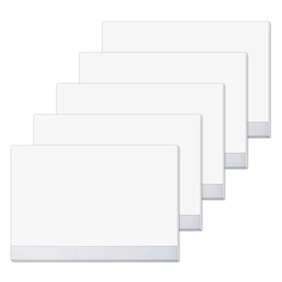 Afbeelding van SIGEL HO280/5 witte papieren bureauonderlegger, 5 stuks, schilderblok, ca. DIN A2 extra groot, met transparante beschermlijst, 30 vellen, 80 g, veganistisch, bureauonderlegger van duurzaam papier