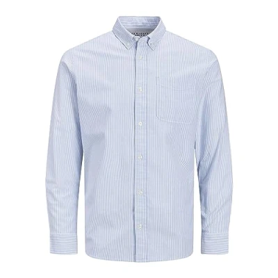 Afbeelding van JACK &amp; JONES Heren overhemd slim fit overhemd, Infinity, XS