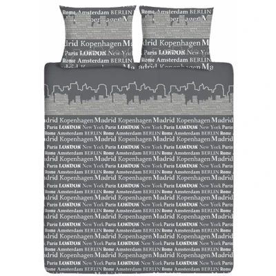 Afbeelding van Ten Cate Katoenen Tweepersoons Dekbedovertrek 200x200/220 Skyline Taupe