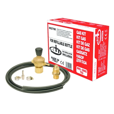 Afbeelding van Aansluitset/ Gas Kit voor navulbare gasfles Mig Mag/ Tig