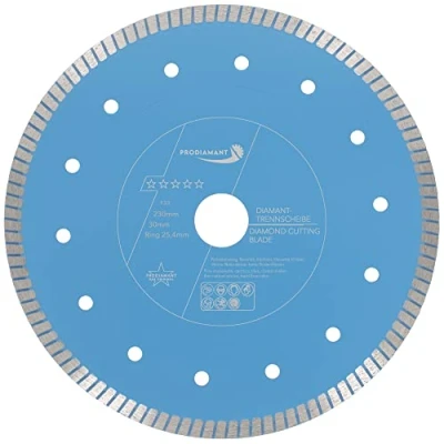 Afbeelding van PRODIAMANT F33 Professionele diamantslijpschijf, diameter 230 mm, voor natuurstenen, graniet en tegels, boring 30 met afstandsring 25,4 extra dunne natuursteen diamantschijf