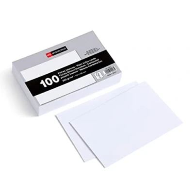 Afbeelding van Miquelrius Flashkaarten, 100 gladde notitiekaarten, leerkaarten, offsetkarton, 200 g/m², afmetingen x 150 mm