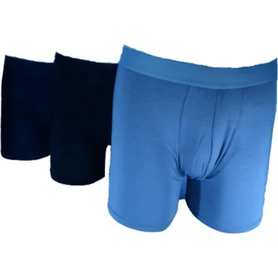 Afbeelding van Hipperboo® Bamboe Onderbroeken Maat S 3 paar Ondergoed Boxershort Blauw/Grijs/Zwart