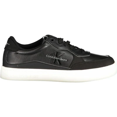 Afbeelding van Calvin Klein Jeans Sneakers laag, Heren, Maat: 44, Black/bright white Leer