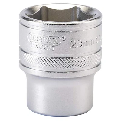 Afbeelding van Draper 16614 1/2&quot; Square Drive 6 punts socket, 23mm maat, blauw