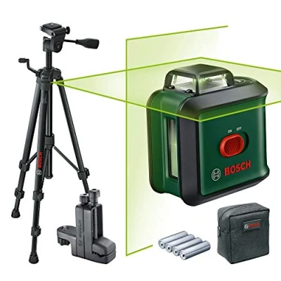 Afbeelding van Bosch Groen UniversalLevel 360 Kruislijnlaser Premium Set 12 m Zelfnivellerend Incl. statief In opbergetui 0603663E01
