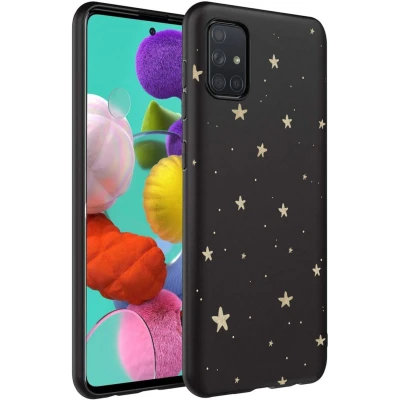Afbeelding van Samsung Galaxy A71 Hoesje Siliconen en TPU (zacht) iMoshion Softcase/Backcover Zwart Telefoonhoesje