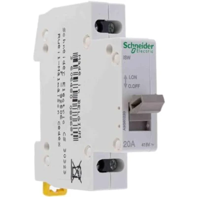 Afbeelding van Schneider Electric Acti9, iSW regelschakelaar 2P 20A 415VCA A9S60220