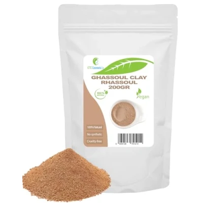 Afbeelding van Ghassoul (Rhassoul klei) 200 gr DIY Gezichtsmaskers, Lichaamsmasker, Haarmasker, Zachte Peelings En Scrubs, Zeep Maken, Anti Aging &amp; Huidversteviging, Natuurlijk Chemicaliënvrij