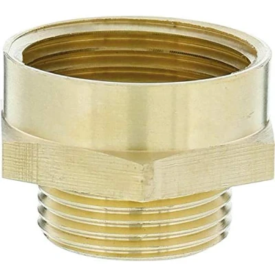Afbeelding van GARDENA 353963 Messing verloopnippel met schroefdraad: aansluitstuk voor schroefdraadverloop bijv. pompen, buitenschroefdraad van 26,5 mm (G 3/4&quot;)/binnenschroefdraad 33,3 1&quot;)