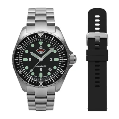 Afbeelding van ruhla Automatisch horloge NVA Commando mijnenruimer, 4960M5_set (set, 2 delig, Met extra siliconen armband)