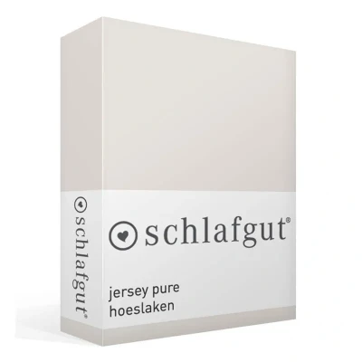 Afbeelding van Schlafgut Jersey Pure hoeslaken 1 persoons (90/100x190/220 cm) Zand