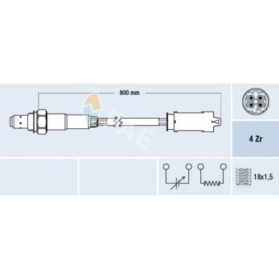 Afbeelding van Fae Lambda sonde 77237
