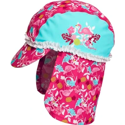 Afbeelding van Playshoes Meisjes muts UV bescherming badmuts, badmuts Flamingo