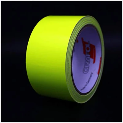 Afbeelding van 10 Meter Neon Decoratieve Strips Auto Motorfiets Boot Modelbouw Finest Folia Side zelfklevende waterdicht (40mm breedte, Geel)