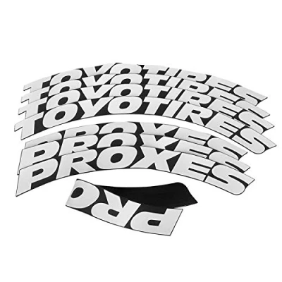 Afbeelding van Autobandenstickers, 3D bandenstickers wielstickers kits auto universele band belettering stickers autoband gepersonaliseerde styling (maat A: TOYOTIRES PROXES)