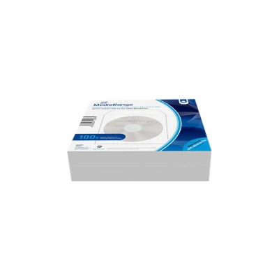 Afbeelding van Papercases voor 12,5 cm CD/R wit 100 stuks met zelfklevende klepje
