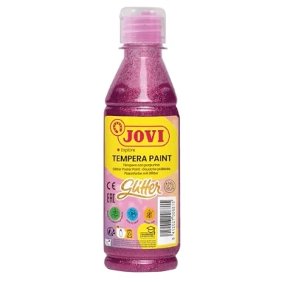 Afbeelding van Jovi Plakkaatverf Glitter flacon van 250 ml, roze
